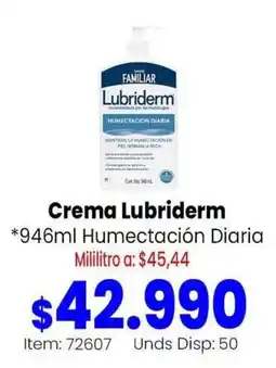 MercaTodo Lubriderm Crema Humectación Diaria oferta