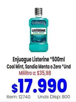 MercaTodo Listerine enjuague cool mint oferta