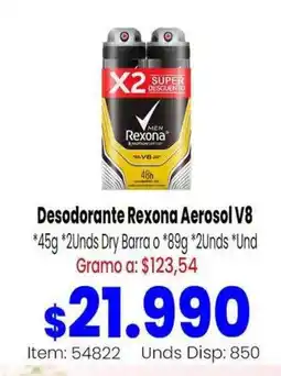 MercaTodo Rexona Desodorante Aerosol V8 oferta