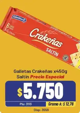 Surtifamiliar Colombina Crakeñas Saltín oferta