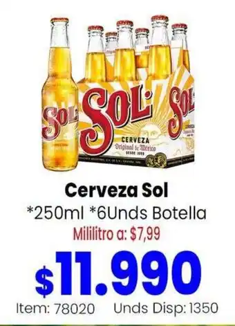 MercaTodo Cerveza Sol oferta