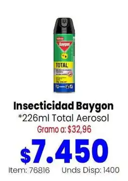 MercaTodo Baygon insecticidad total aerosol oferta