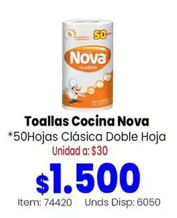 MercaTodo Nova toallas cocina clásica doble hoja oferta