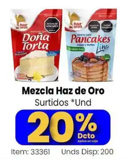 MercaTodo Haz de Oro mezcla para torta dona torta mezcla para pancakes crepes y waffles line oferta