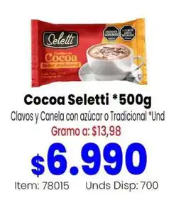 MercaTodo Cocoa Seletti oferta