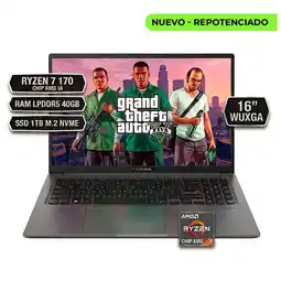 Falabella PORTATIL VIVOBOOK M1605, RYZEN 7 170 CHIP AMD IA, LPDDR5 40GB SSD 1TB M.2 NVME, 16" WUXGA oferta