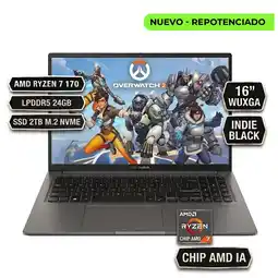 Falabella PORTATIL VIVOBOOK M1605, RYZEN 7 170 CHIP AMD IA, LPDDR5 24GB SSD 2TB M.2 NVME, 16 WUXGA oferta