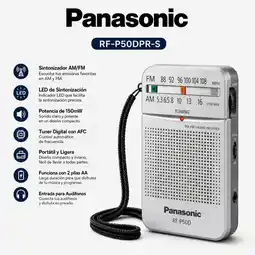 Falabella Radio Portatil AMFM Sintonizador Digital RF-P50 oferta