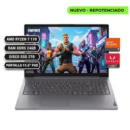 Falabella PORTATIL V15 G6 AMD RYZEN 7 170, RAM DDR5 24GB DISCO SSD 2TB, PANTALLA 15.6 FHD, GRIS oferta