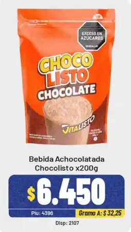 Surtifamiliar Chocolisto bebida achocolatada chocolate oferta