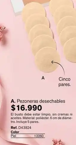 Limpio - pezoneras desechables ref. d43824