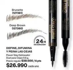 Avon Avon - power stay delineador dual para cejas 0.6 g oferta