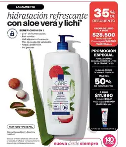 Avon Piel - hidratación refrescante con aloe vera y lichi oferta