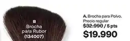 Avon A. brocha para polvo. b brocha para rubor (134007) oferta