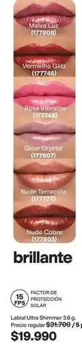 Avon Malva - labial ultra shimmer 3.6 g oferta