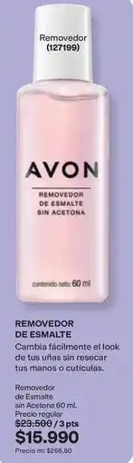 Avon Avon - removedor de esmalte sin acetona (127199) oferta