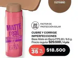 Avon Real - base mate en barra fps 20 oferta