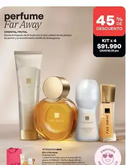 Avon Avon - far away perfume kit x 4 oferta