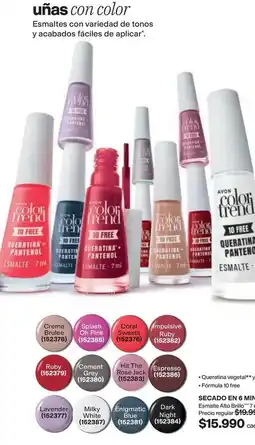 Avon Avon - esmaltes con variedad de tonos y acabados oferta