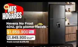 Easy Haceb - nevera no frost 404l gris plomo oferta