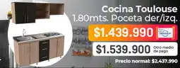Easy Pago - cocina toulouse 1.80mts. poceta der/izq oferta