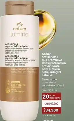 Natura Natura - shampoo de tratamento antissinais oferta