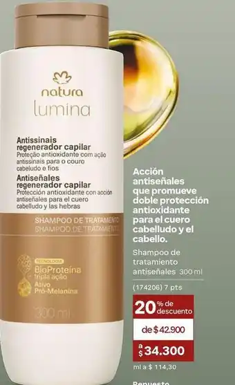 Natura - shampoo de tratamento antissinais
