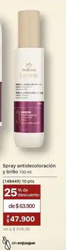 Natura Natura - spray anticoloración y brillo 150 ml oferta