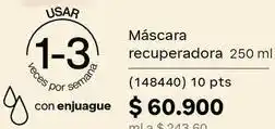 Natura Máscara recuperadora oferta