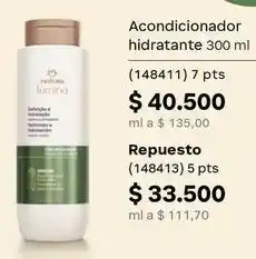 Natura Acondicionador hidratante 300 ml (148411) oferta