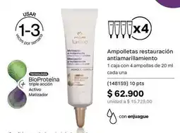 Natura Natura - ampolletas restauración anti-amarillamiento oferta