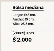 Natura Bolsa mediana oferta