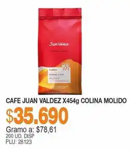Mercar Cafe Juan Valdez colina molido oferta
