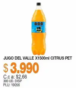 Mercar Jugo del Valle Citrus oferta