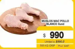 Mercar Xund muslos mac pollo blanco oferta