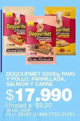 Mercar Dogourmet pavo y pollo, parrillada, salmon y carne oferta
