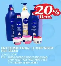 Mercar Nivea en cremas facial o corp oferta