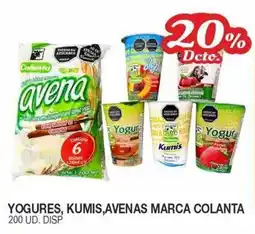 Mercar Colanta yogures, kumis, avenas oferta