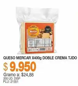 Mercar Queso mercar x400g doble crema tjdo oferta