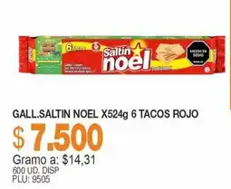 Mercar Gall.saltin noel 6 tacos rojo oferta
