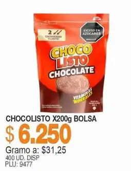 Mercar Chocolisto oferta