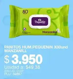 Mercar Pequeñin panitos humedecidos manzanilla oferta