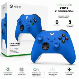 Falabella Control Inalámbrico Xbox 4ta Generación Azul Compatible Xbox One, Series XS y PC oferta