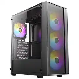 Falabella AX65 - Gabinete Torre Media Vidrio Templado + 4 ARGB oferta