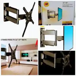 Falabella Soporte de pared tv 32-55 pulgadas nb p4 oferta