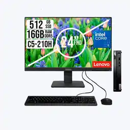Falabella Computador Tiny Neo 50Q Intel Core 5-210H SSD 512GB RAM 16GB S24-FHD oferta