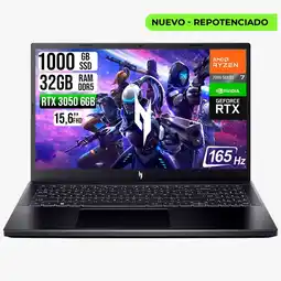 Falabella Portatil V15 AMD RYZEN 7 7445HS RTX 3050 6GB SSD 1TB RAM 32GB LED FHD 165HZ oferta