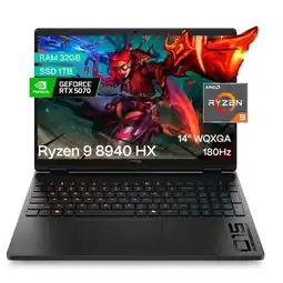 Falabella Portátil Gamer OMEN Ryzen 9 8940 HX 32GB RAM 1TB SSD 5070RTX oferta