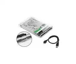 Falabella Carcasa Externa Trasparente Para Disco Duro USB 3.0 oferta