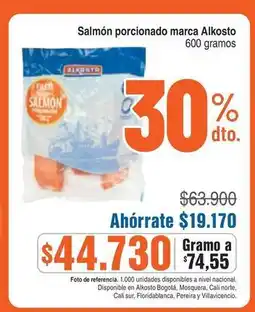 Alkosto Alkosto - salmón porcionado oferta